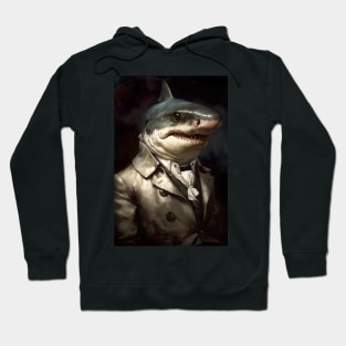 Great White Shark Classic Portrait Hoodie